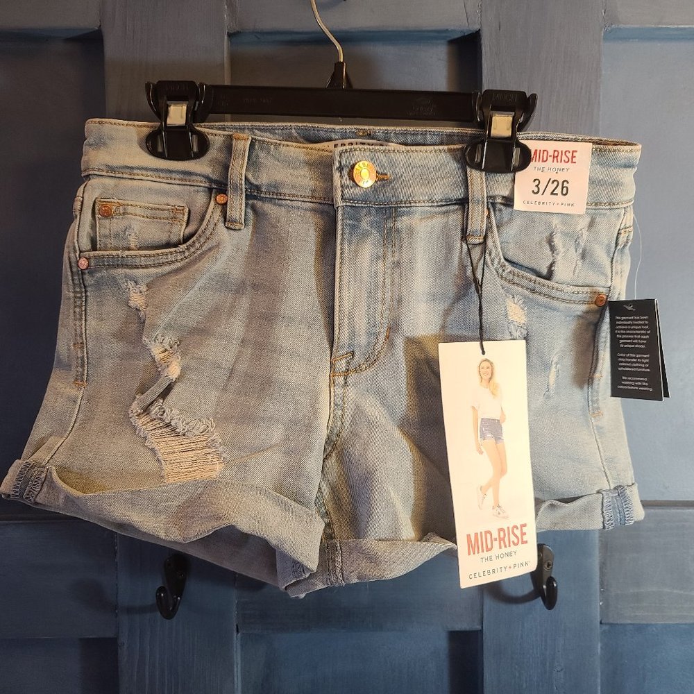 Women's midrise jean shorts